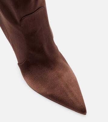 Hansen 85 satin over-the-knee boots | Gianvito Rossi