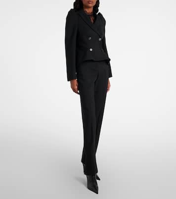 Wool puff-sleeve blazer | McQueen