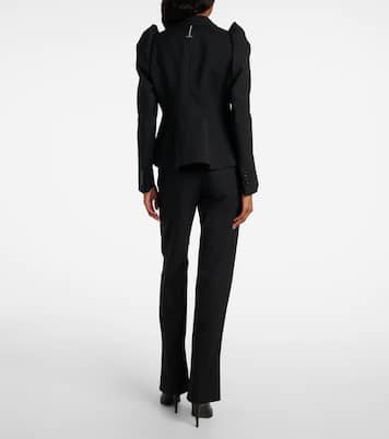 Wool puff-sleeve blazer | McQueen
