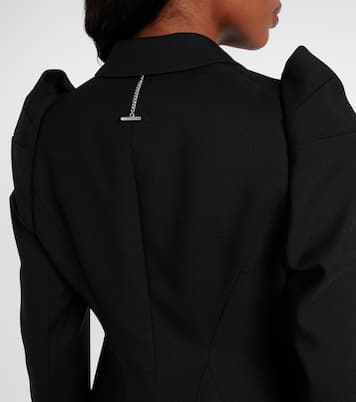 Wool puff-sleeve blazer | McQueen