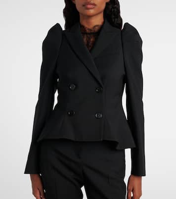 Wool puff-sleeve blazer | McQueen