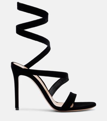 Opera 105 velvet sandals | Gianvito Rossi
