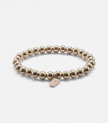 Armband aus 14kt Gelbgold mit Emaille und Diamanten | Sydney Evan