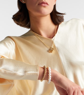 Armband aus 14kt Gelbgold mit Emaille und Diamanten | Sydney Evan