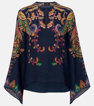 Paisley printed silk blouse | Etro