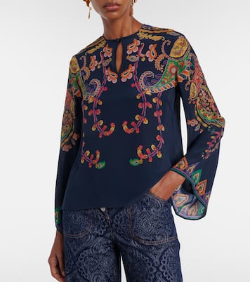 Paisley printed silk blouse | Etro
