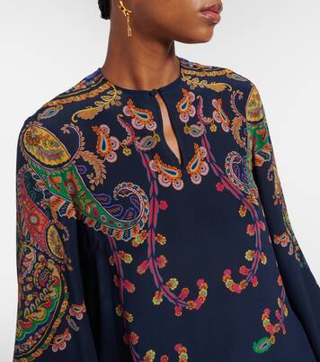 Paisley printed silk blouse | Etro