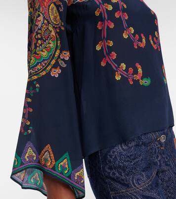 Paisley printed silk blouse | Etro