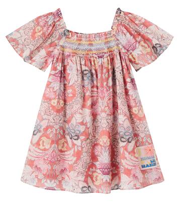 Floral shirred cotton dress | Zimmermann Kids