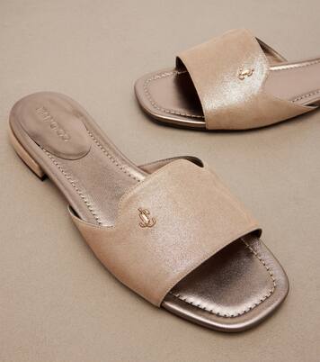 Pantoletten Dina aus Leder | Jimmy Choo