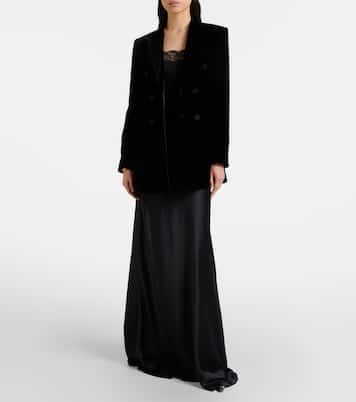 Top aus Seiden-Jersey mit Spitze | Saint Laurent