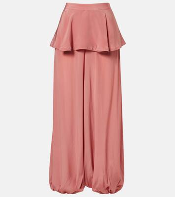 Solid Peplum balloon pants | Adriana Degreas