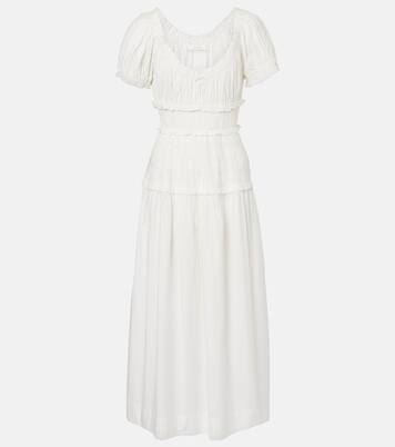 فستان ميدي من القطن البوبلين Leanne | Dôen