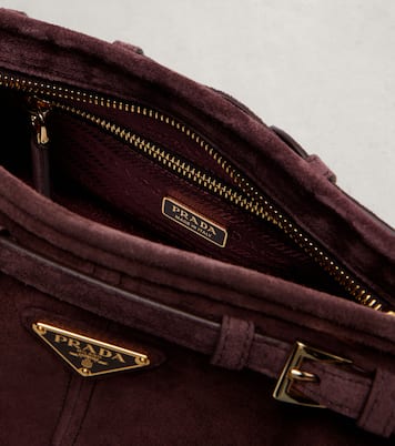 Prada Bonnie Small suede shoulder bag | Prada