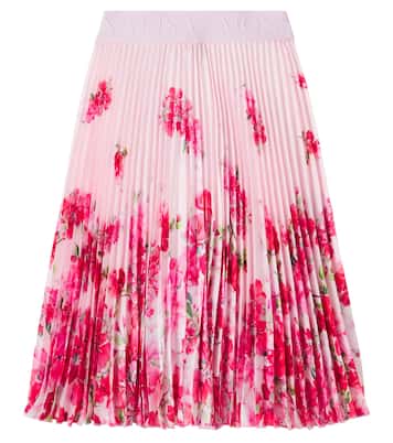Soleil floral plissé skirt | Monnalisa