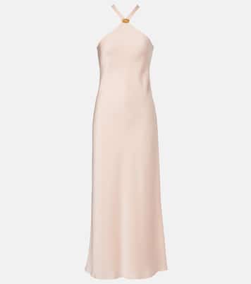 Ghiotto embellished satin slip dress | Max Mara