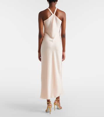 Ghiotto embellished satin slip dress | Max Mara