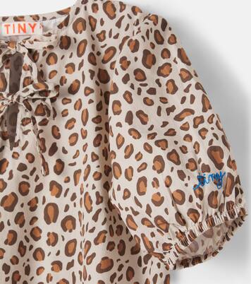 Bedrucktes Kleid aus Baumwolle | Tinycottons