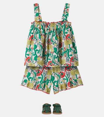 Color Herbalist floral cotton shorts | Bobo Choses