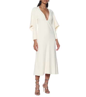Stretch-cady midi dress | Victoria Beckham