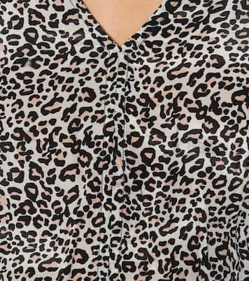 Saskia leopard-print minidress | Velvet