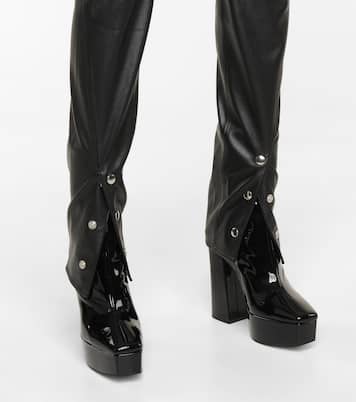 Maelee high-rise faux leather leggings | Rta