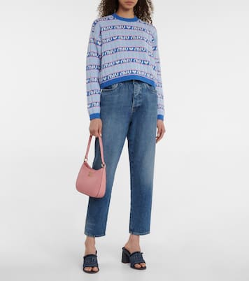 Borsa a spalla in pelle | Miu Miu
