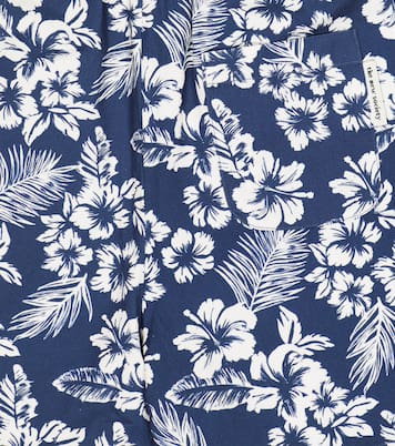 Hibiscus cotton twill Bermuda shorts | The New Society