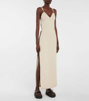 Verziertes Midikleid aus Strick | Rabanne