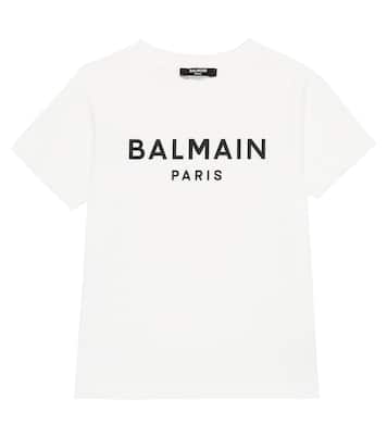 Camiseta de algodón con logo | Balmain Kids
