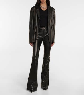 Mid-Rise-Schlaghose aus Leder | Tom Ford