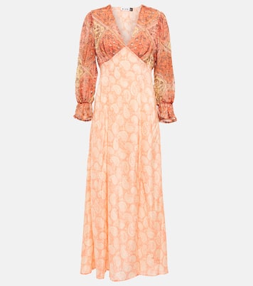 Aoife paisley-printed silk dress | Rixo