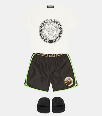 Printed swim trunks | Versace Kids