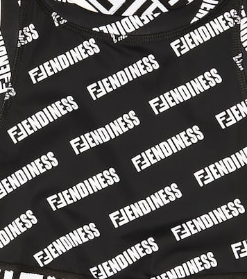 Crop-Top FF aus Jersey | Fendi Kids