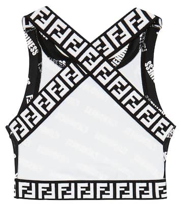 Crop-Top FF aus Jersey | Fendi Kids
