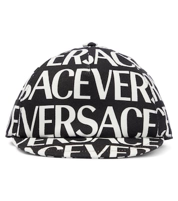 Gorra de algodón con logo | Versace Kids