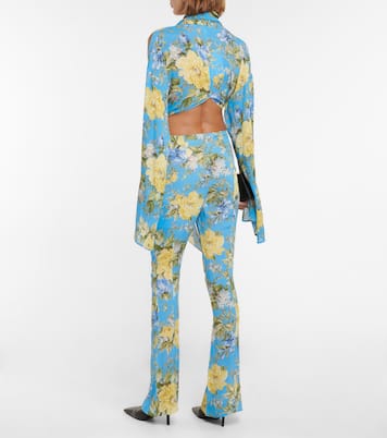 Flared floral pants | Acne Studios