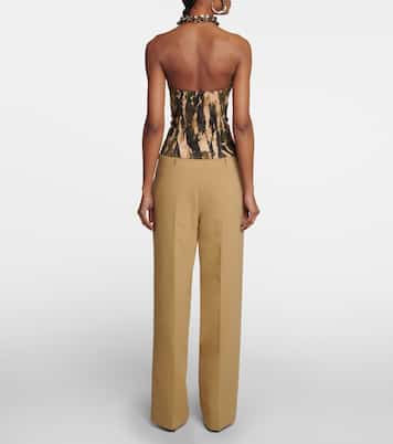 Printed twill corset top | Dion Lee