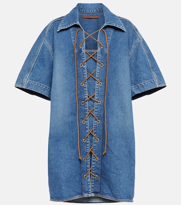 Amos denim minidress | Petar Petrov
