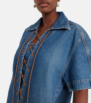 Amos denim minidress | Petar Petrov