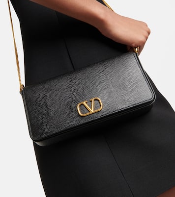 Borsa a spalla VLogo in pelle | Valentino Garavani