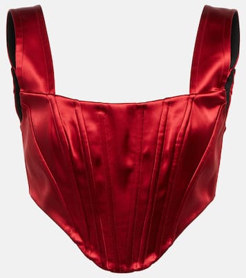 Top raccourci en satin | Dolce&Gabbana