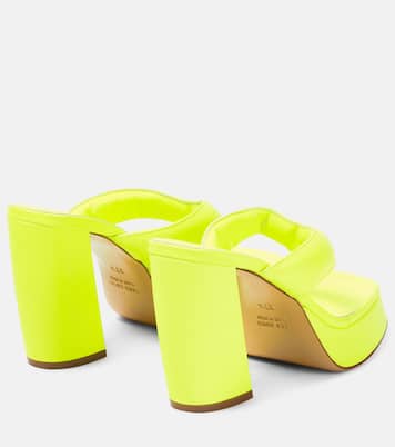 Gia 17 leather platform thong sandals | Gia Borghini