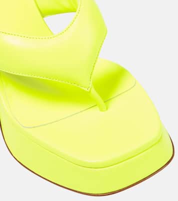 Gia 17 leather platform thong sandals | Gia Borghini