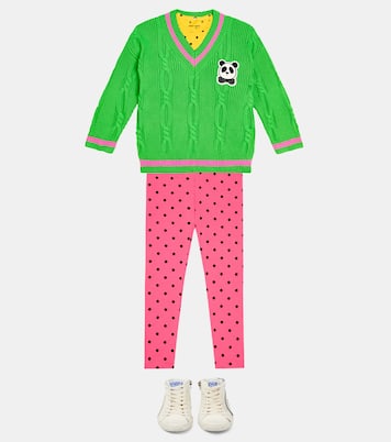 Legging en coton mélangé à pois | Mini Rodini