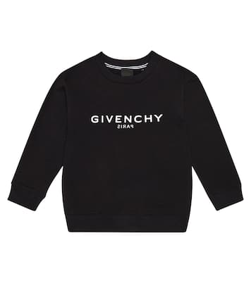 Felpa in misto cotone con logo | Givenchy Kids
