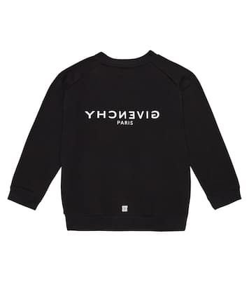 Felpa in misto cotone con logo | Givenchy Kids