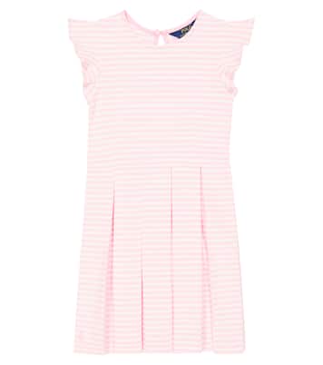 Abito in misto cotone con volant | Polo Ralph Lauren Kids