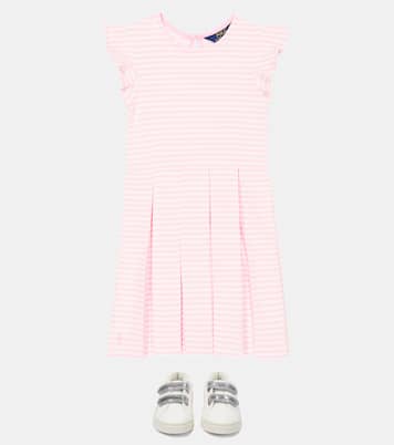 Abito in misto cotone con volant | Polo Ralph Lauren Kids