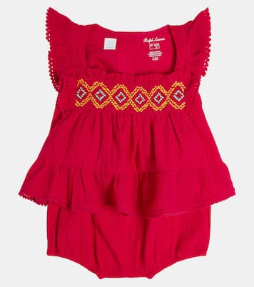 Baby cotton shirt and bloomers set | Polo Ralph Lauren Kids
